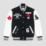 Toronto Varsity Blues Full-Snap Wool/Leather Jacket
