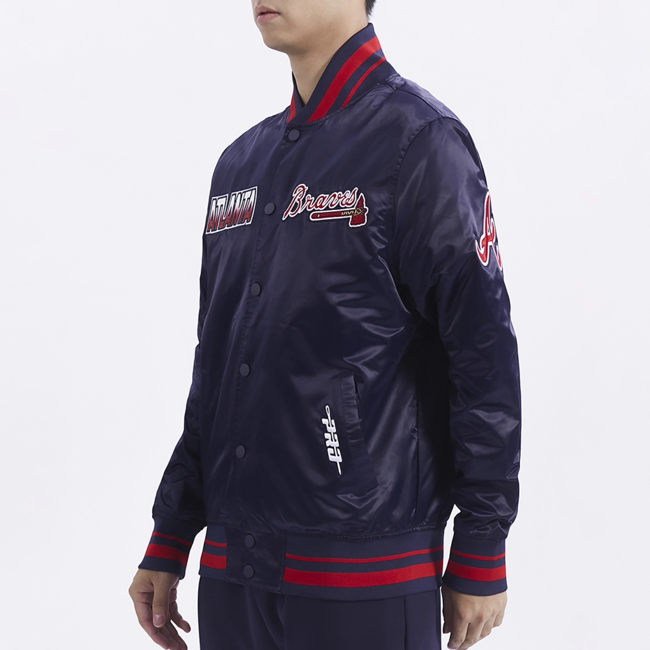 Turn it up m atlanta braves navy jacket