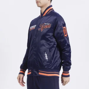Turn it up m detroit tigers navy jacket