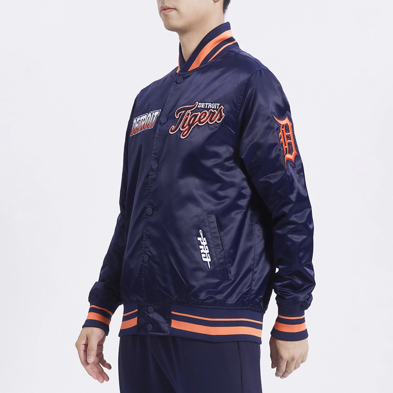 Turn it up m detroit tigers navy jacket