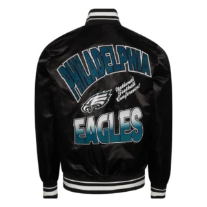 Turn it up m philadelphia eagles black jacket