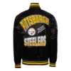 Turn it up m pittsburgh steelers black jacket
