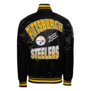 Turn it up m pittsburgh steelers black jacket