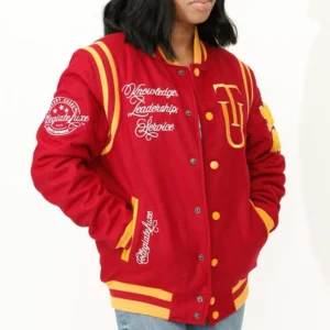 Tuskegee golden tigers classic rib striped jacket