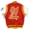 Tuskegee university motto 20 red white wool leather varsity jacket 2