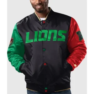 Ty mopkins black detroit lions jacket