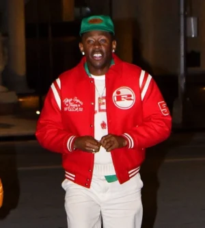 Tyler the creator marty supreme red jacket