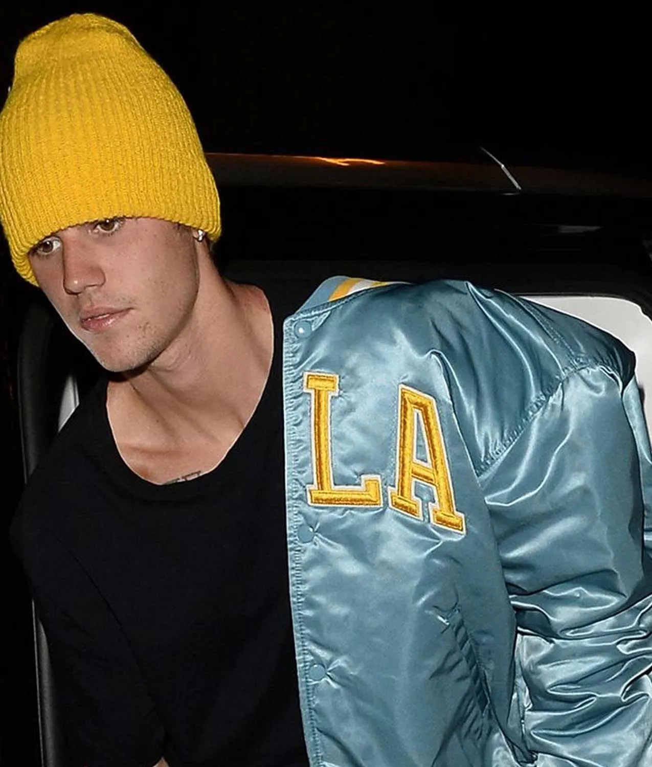 Ucla justin bieber aqua blue jacket