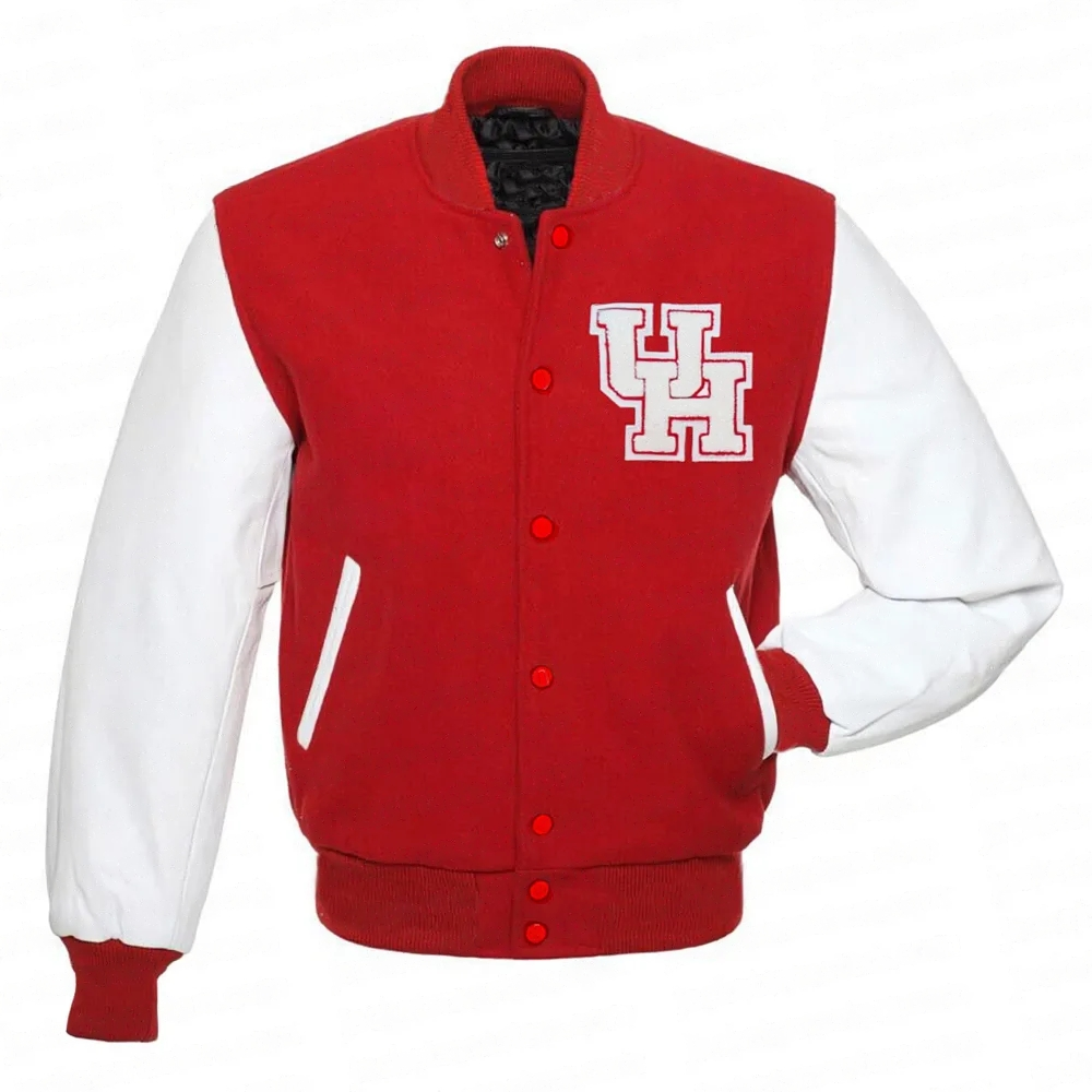 University of houston red varsity jacket