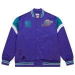 Utah Jazz Cooperstown Heavyweight Purple Satin Jacket