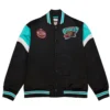 Vancouver grizzlies cooperstown full snap satin varsity jacket 1