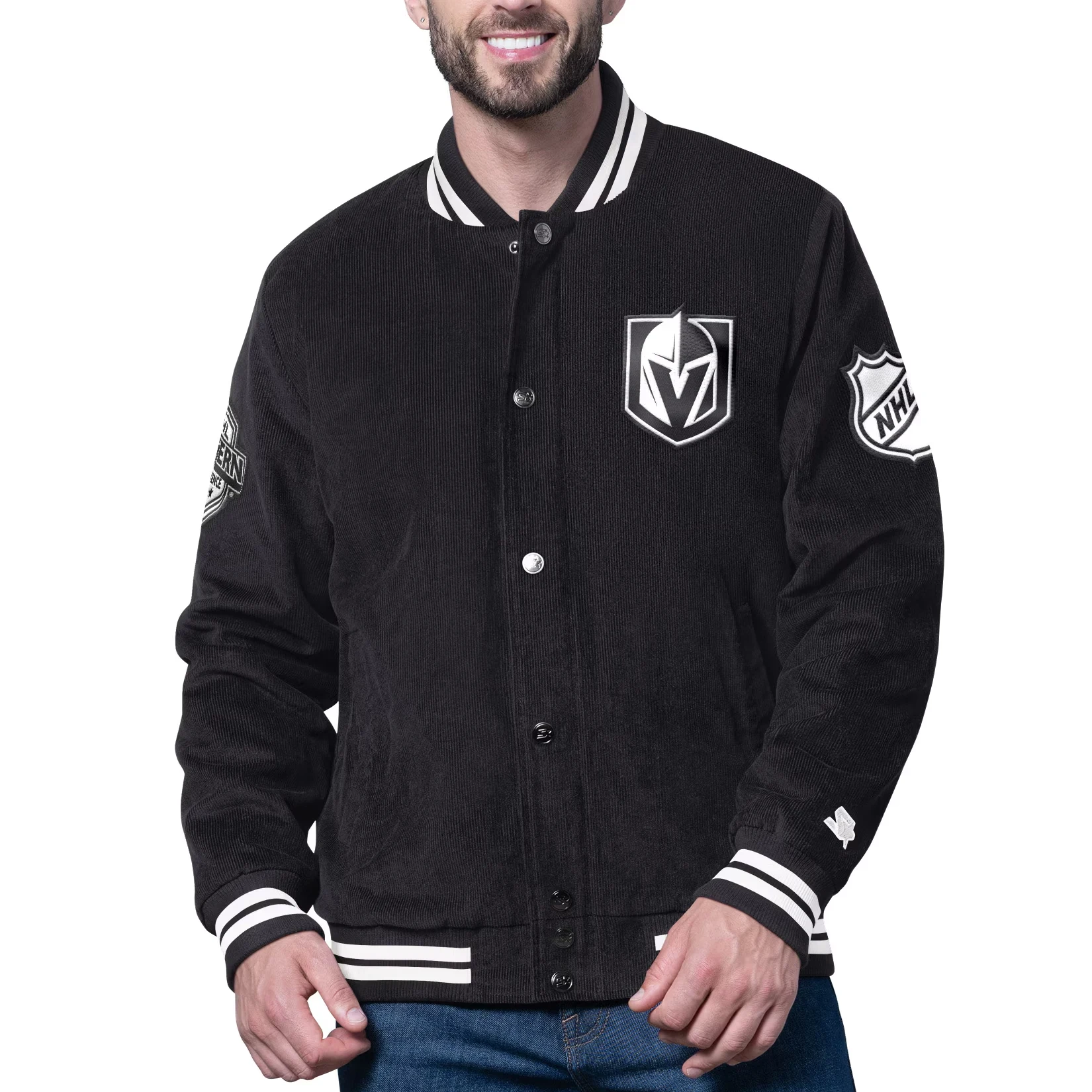 Vegas golden knights blackout corduroy jacket