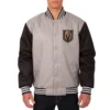 Vegas golden knights front hit gray jacket