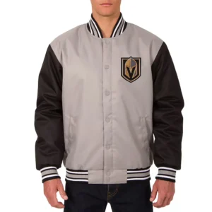 Vegas golden knights front hit gray jacket