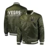 Vegas golden knights full snap green varsity jacket