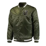 Vegas Golden Knights Full-Snap Green Satin Jacket