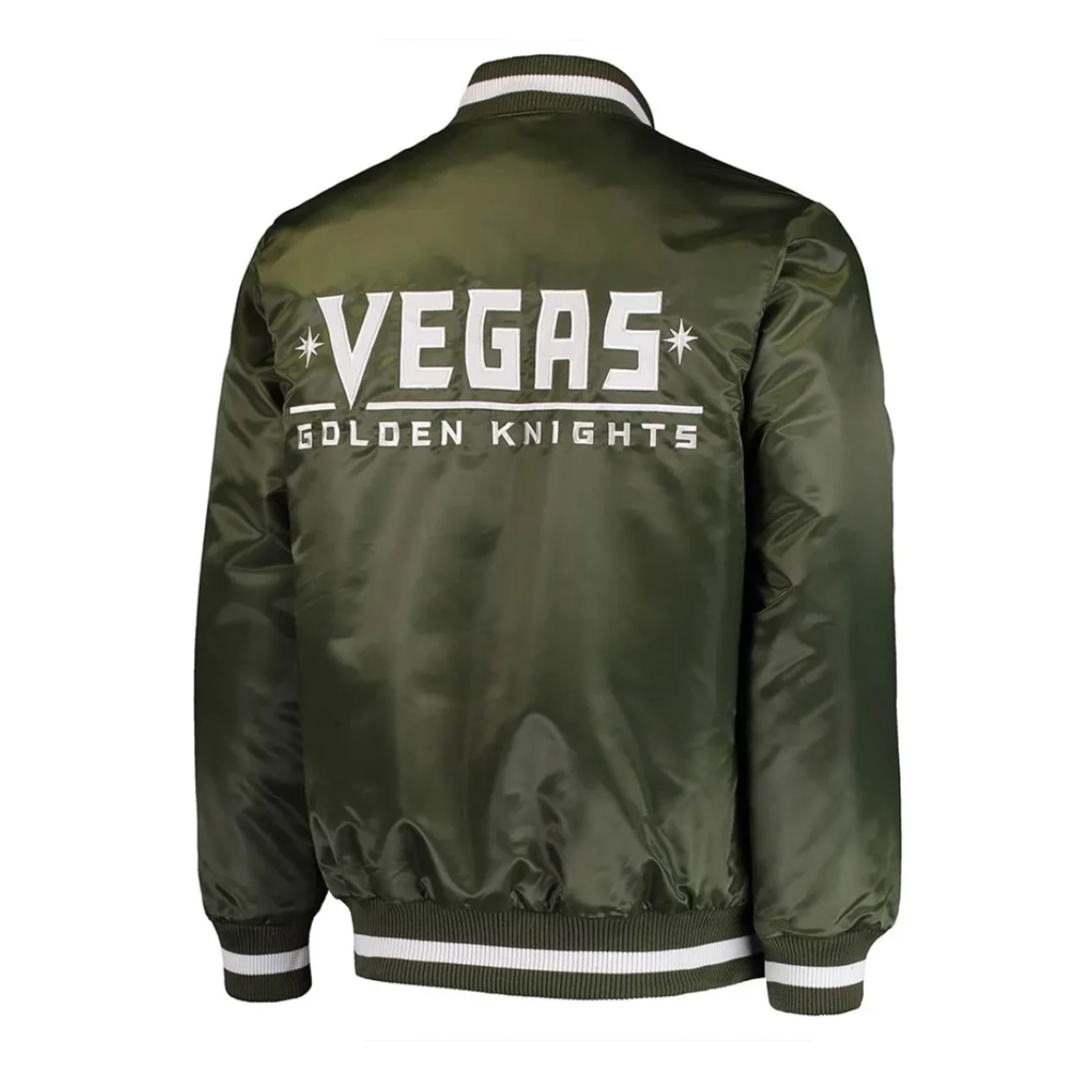 Vegas golden knights full snap satin jacket