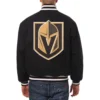 Vegas golden knights one color wool varsity jacket black 1 1