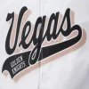 Vegas golden knights script tail satin jacket white 5