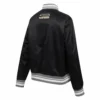 Vegas golden knights script tail womens satin jacket black 4
