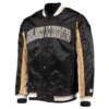 Vegas golden knights the ace satin varsity jacket black 2