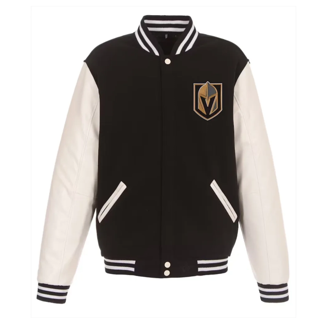 Vegas golden knights two tone black jacket
