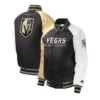 Vegas golden knights youth full snap varsity jacket