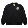 Vintage logo pittsburgh steelers bomber jacket
