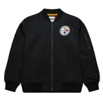 Pittsburgh Steelers Vintage Lightweight Black Satin Jacket