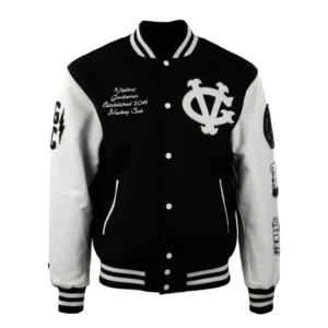 Violent gentlemen x eff collection wool leather jacket