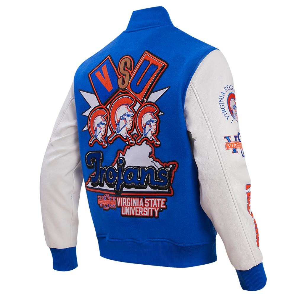 Virginia cavaliers homecoming wool leather varsity jacket