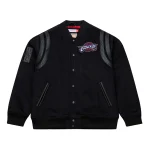 Cleveland Cavaliers Walk The Tunnel Black Wool Varsity Jacket
