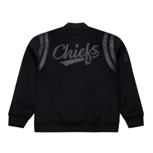 Walk the tunnel kansas city chiefs hardwood black wool jacket