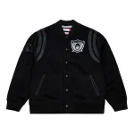 Oakland Raiders Walk the Tunnel Black Wool Varsity Jacket
