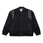 Philadelphia Eagles Walk The Tunnel Black Wool Varsity Jacket