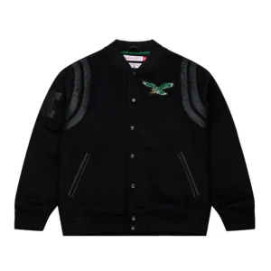 Walk the tunnel philadelphia eagles black wool jacket