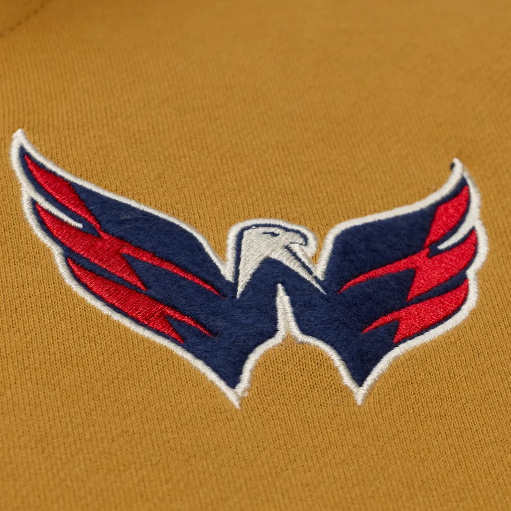 Washington capitals browncream dusted hooded front logo