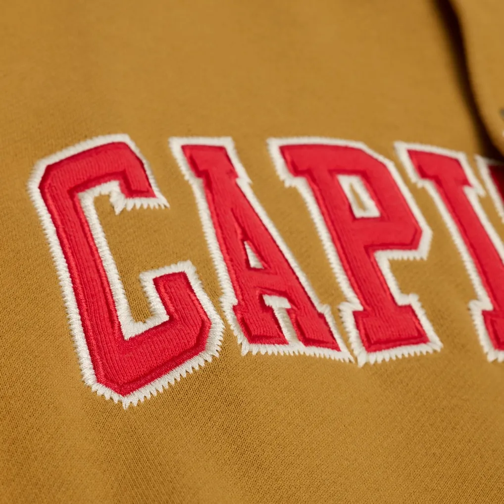 Washington capitals browncream dusted hooded team logo