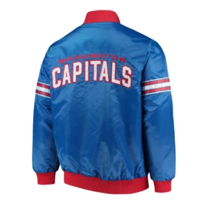 Washington capitals draft pick blue varsity jacket