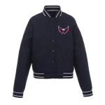 Washington Capitals Front-Hit Navy Polyester Jacket