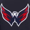 Washington capitals front hit polyester varsity jacket