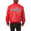 Washington capitals genuine leather varsity jacket red 1 1