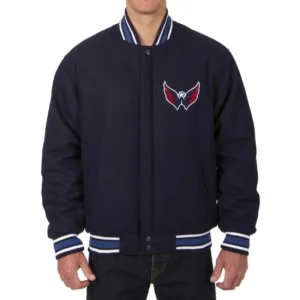 Washington capitals one color navy wool jacket