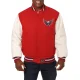 Washington capitals two tone wool leather varsity jacket red white 1 1