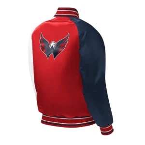 Washington capitals youth red satin jacket