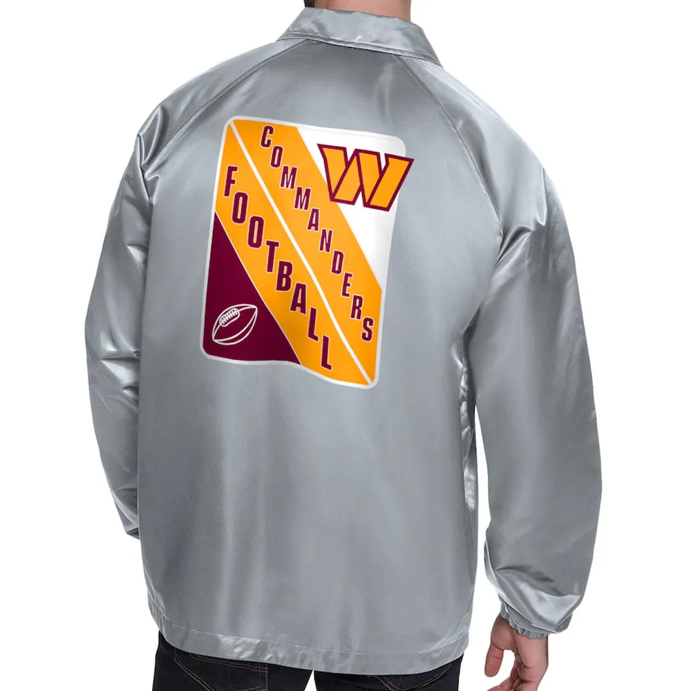 Washington commanders gray coaches jacket