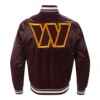 Washington commanders mashup varsity jacket