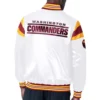 Washington commanders midweight white jacket