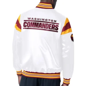 Washington commanders midweight white jacket