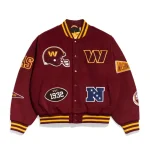 Washington Commanders Pennant Burgundy Wool Jacket
